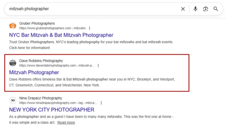 Mitzvah Photographer